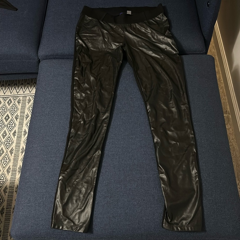 Séraphine leather pants size 6.